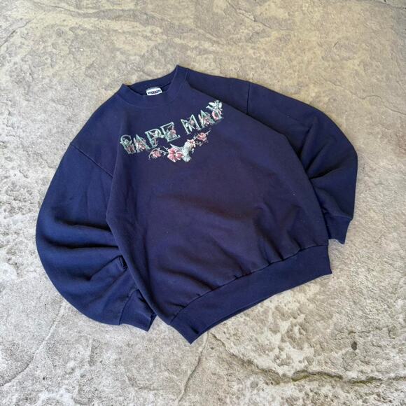 Navy Cape May Hummingbirds Graphic Crewneck Sweatshirt - Picture 3 of 8